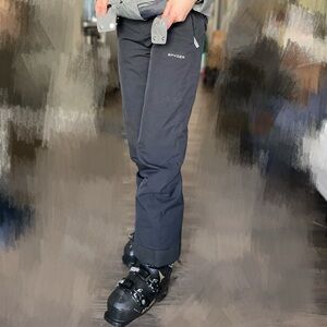 spyder ski and snow pants in black